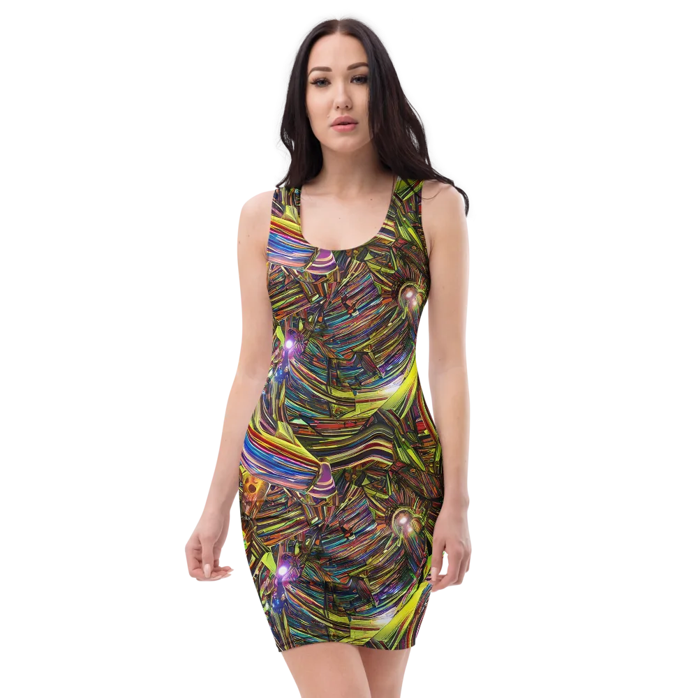 Quantum Palette on Bodycon Dress — Front