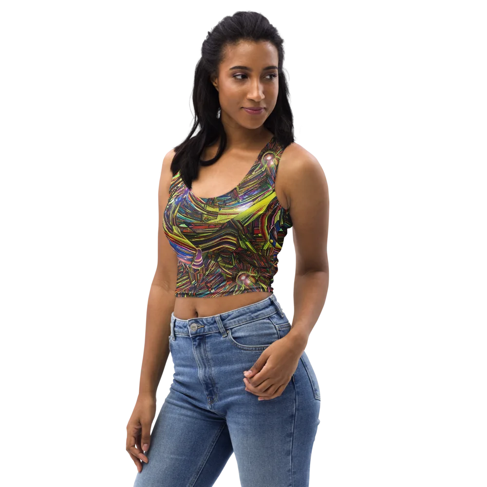 Quantum Palette on Crop Top — Left Front