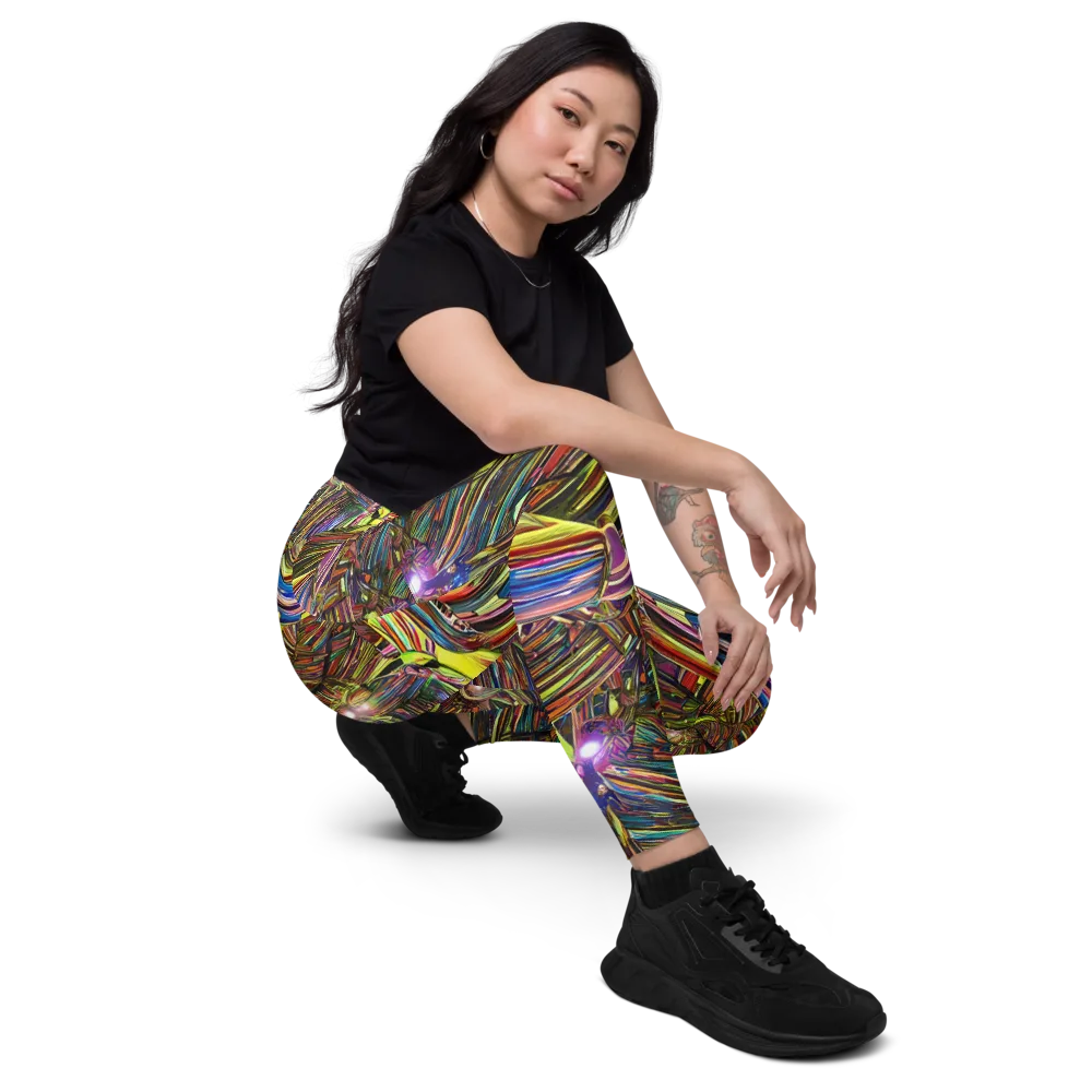Quantum Palette on Leggings with Pockets — Right Front