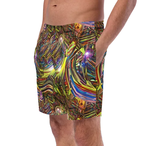 Quantum Palette on a Swim Trunks