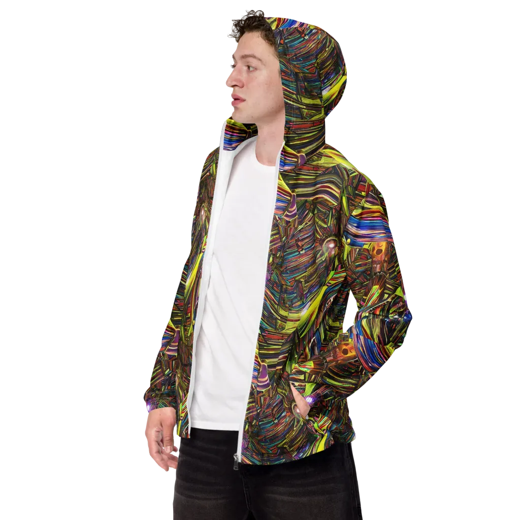 Quantum Palette on Men's Windbreaker — Left Front