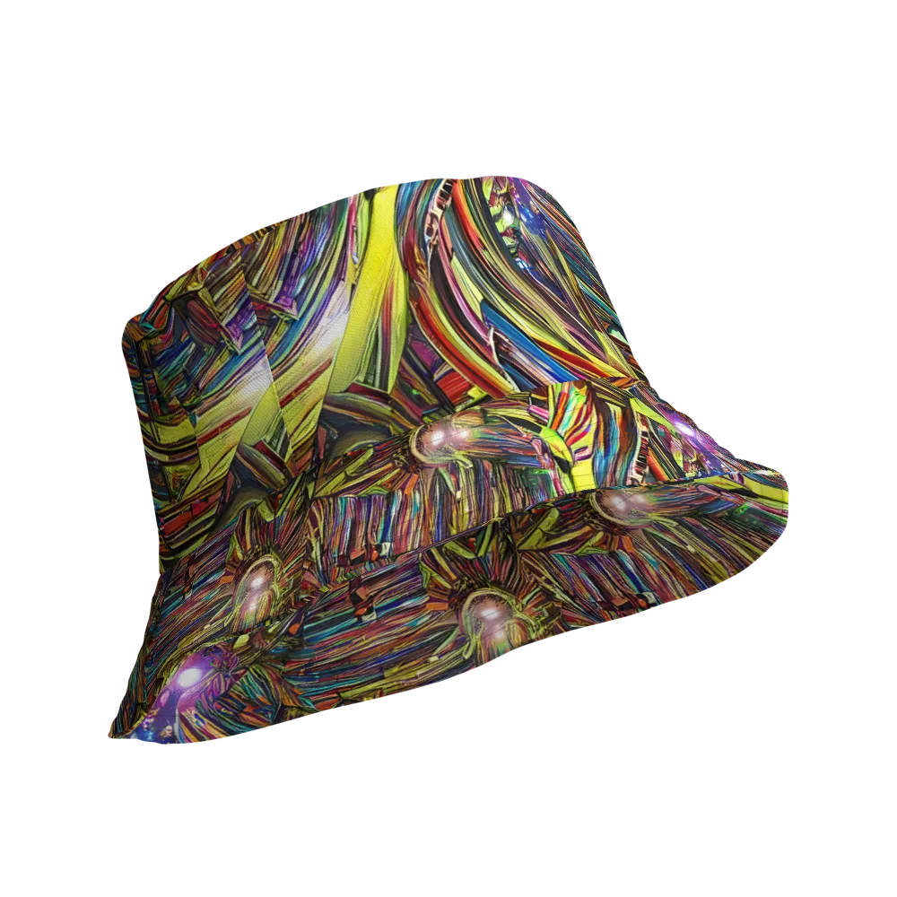 Quantum Palette on Reversible Bucket Hat — Product details Outside
