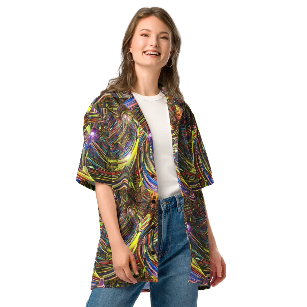 Quantum Palette on Button Shirt — Front