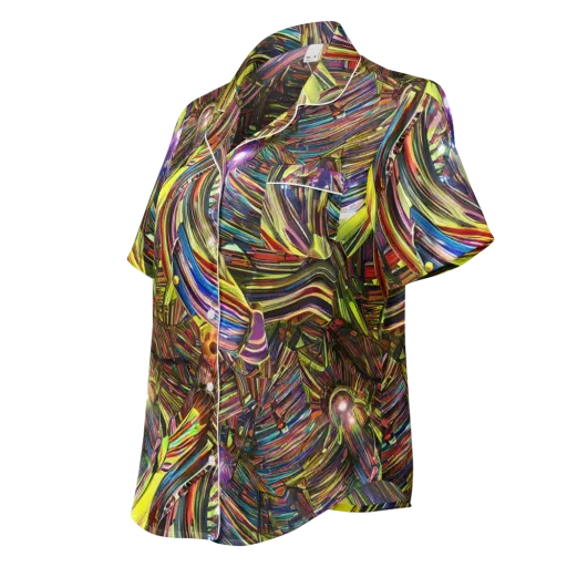Quantum Palette on a Women's Short Sleeve Pajama Top