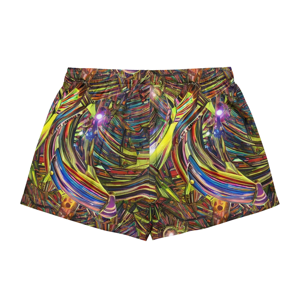 Quantum Palette on Women's Pajama Shorts — Back