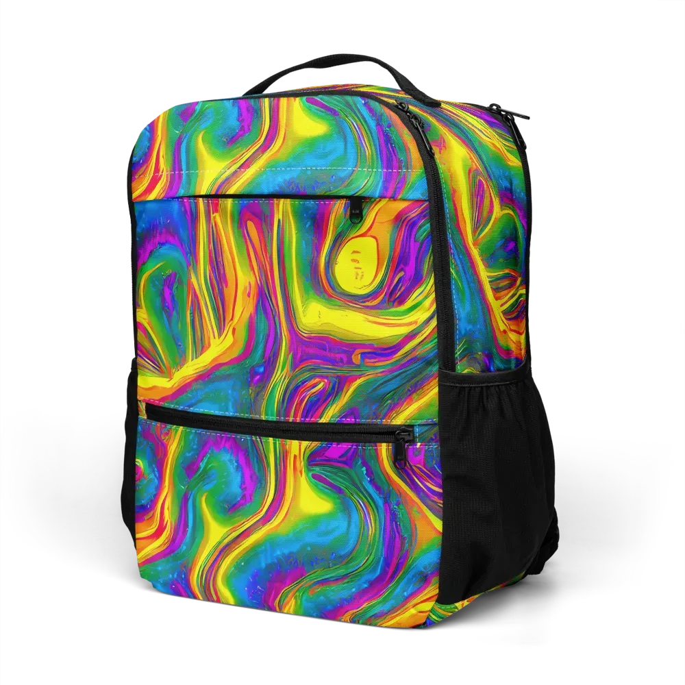 Electric Aurora on Utility Backpack — Left Front