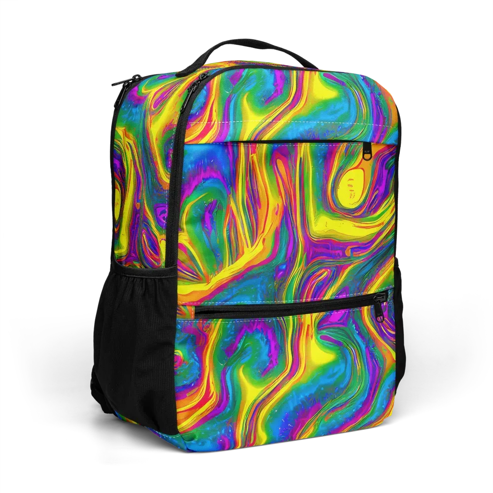 Electric Aurora on Utility Backpack — Right Front