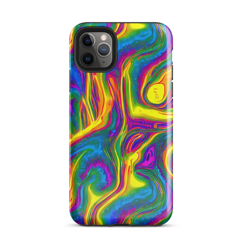 Electric Aurora on Tough Case for iPhone® — Front