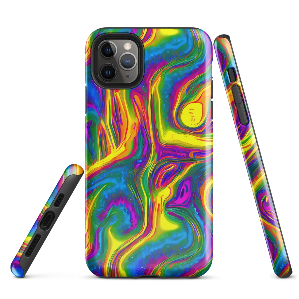 Electric Aurora on Tough Case for iPhone® — Front