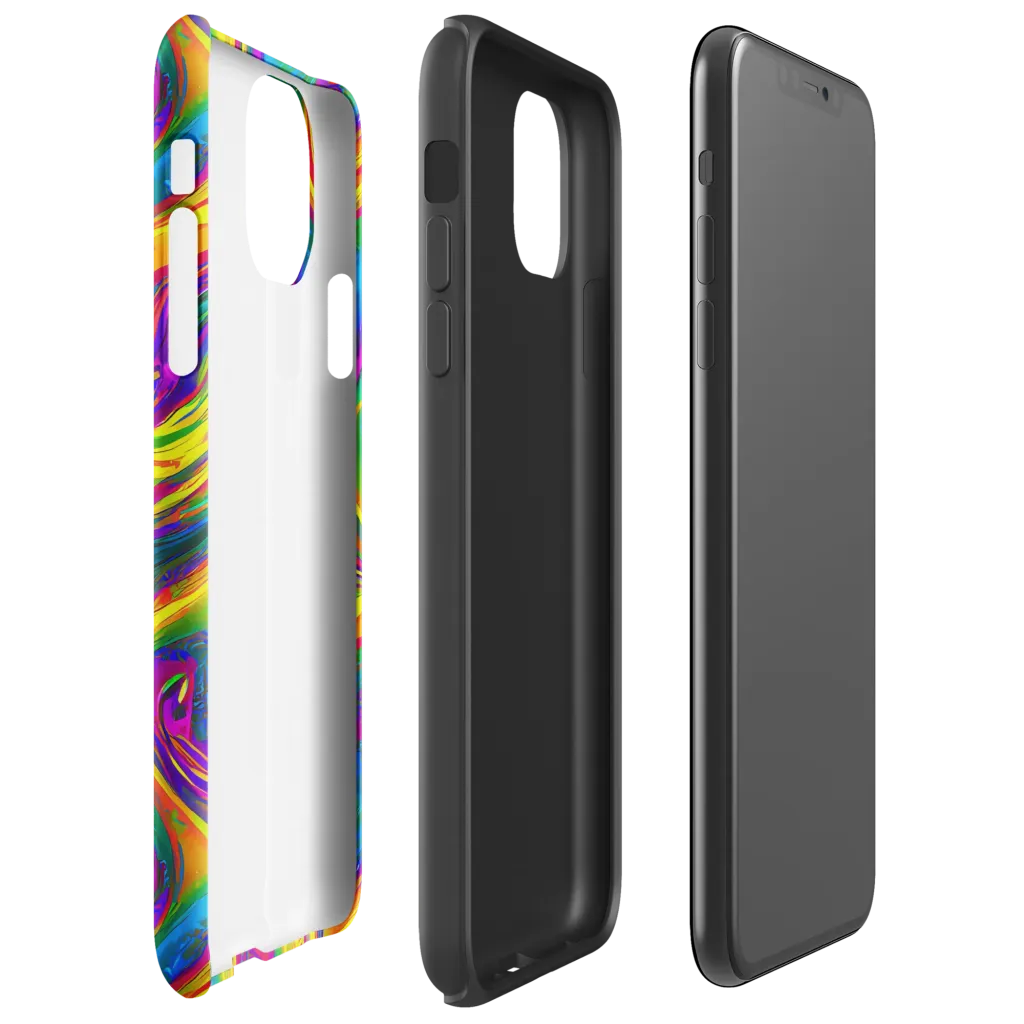 Electric Aurora on Tough Case for iPhone® — Right