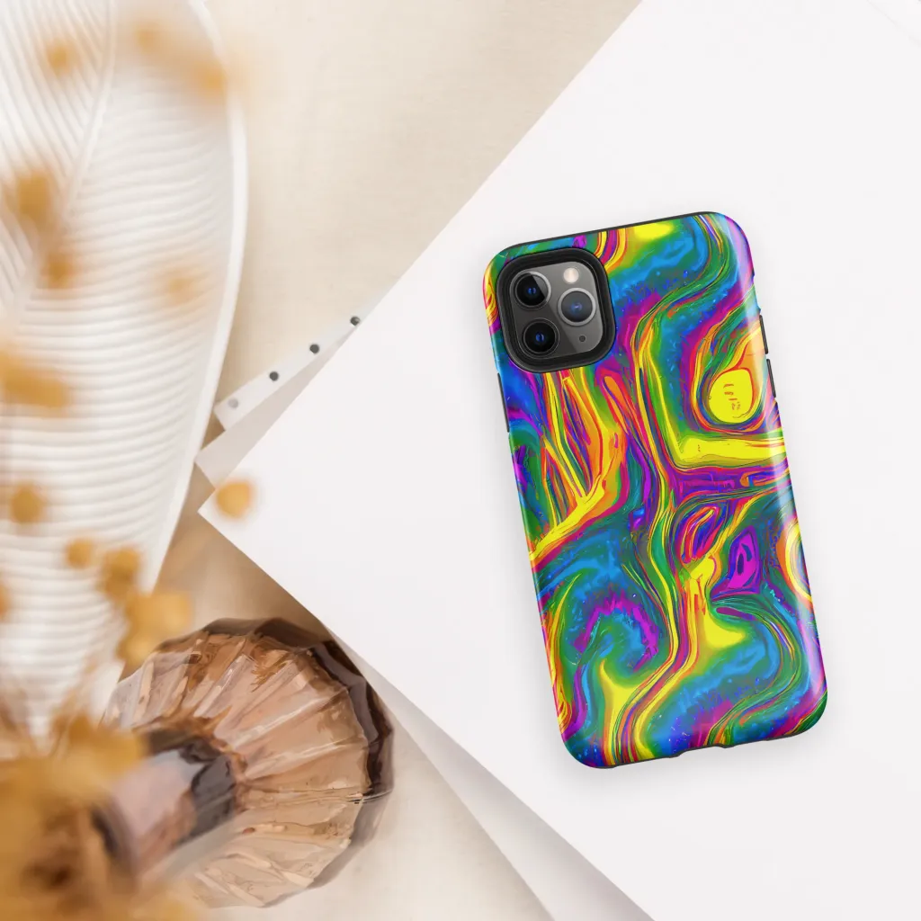 Electric Aurora on Tough Case for iPhone® — Front