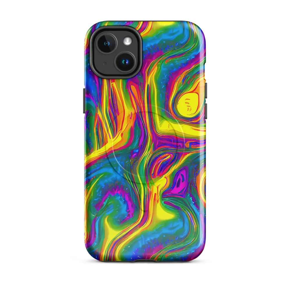 Electric Aurora on MagSafe Tough Case for iPhone® — Front