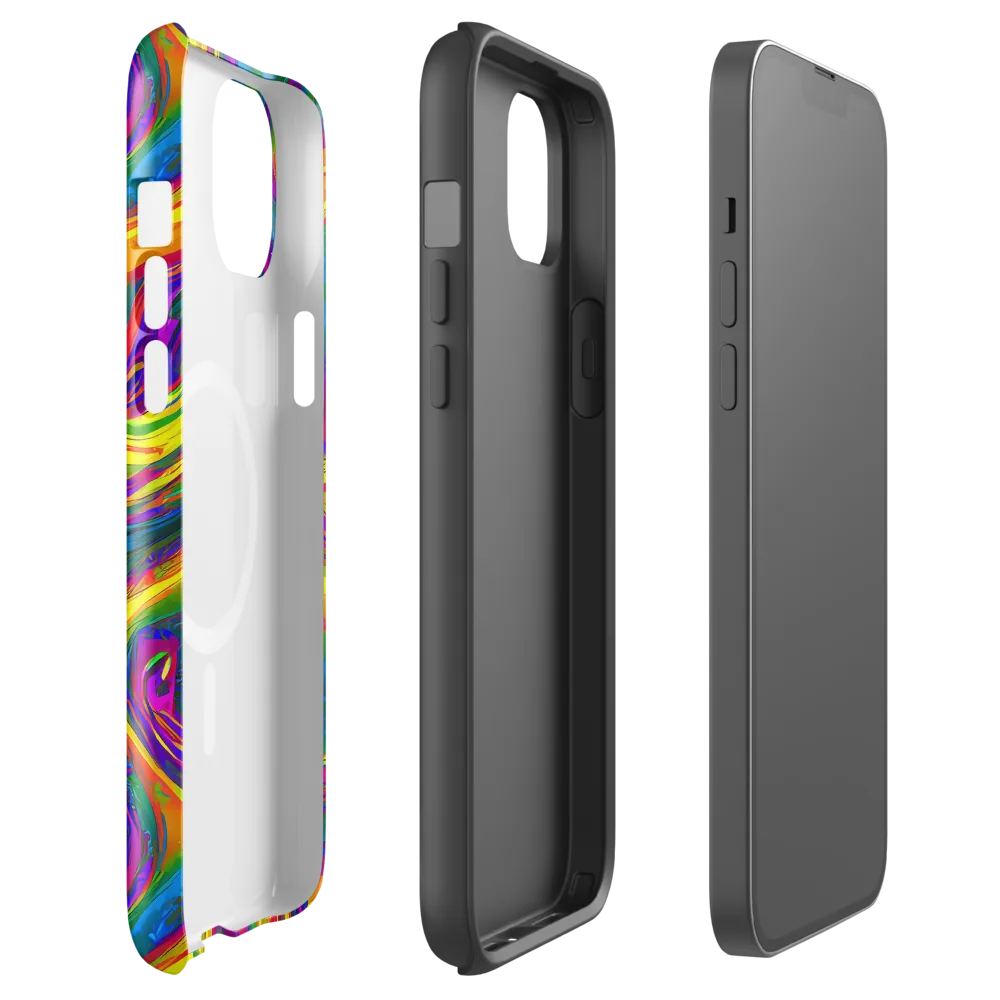 Electric Aurora on MagSafe Tough Case for iPhone® — Front