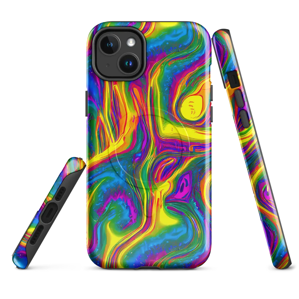 Electric Aurora on MagSafe Tough Case for iPhone® — Front