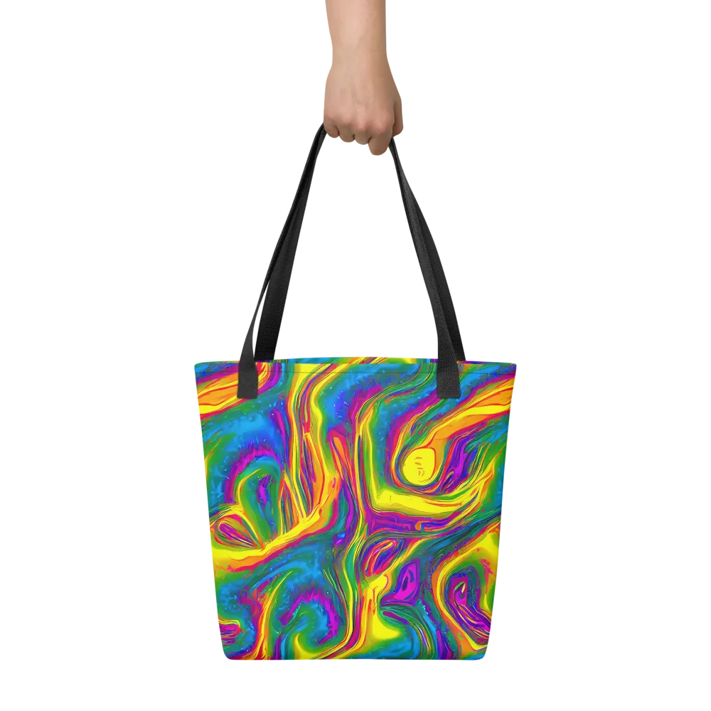 Electric Aurora on Tote Bag — Front