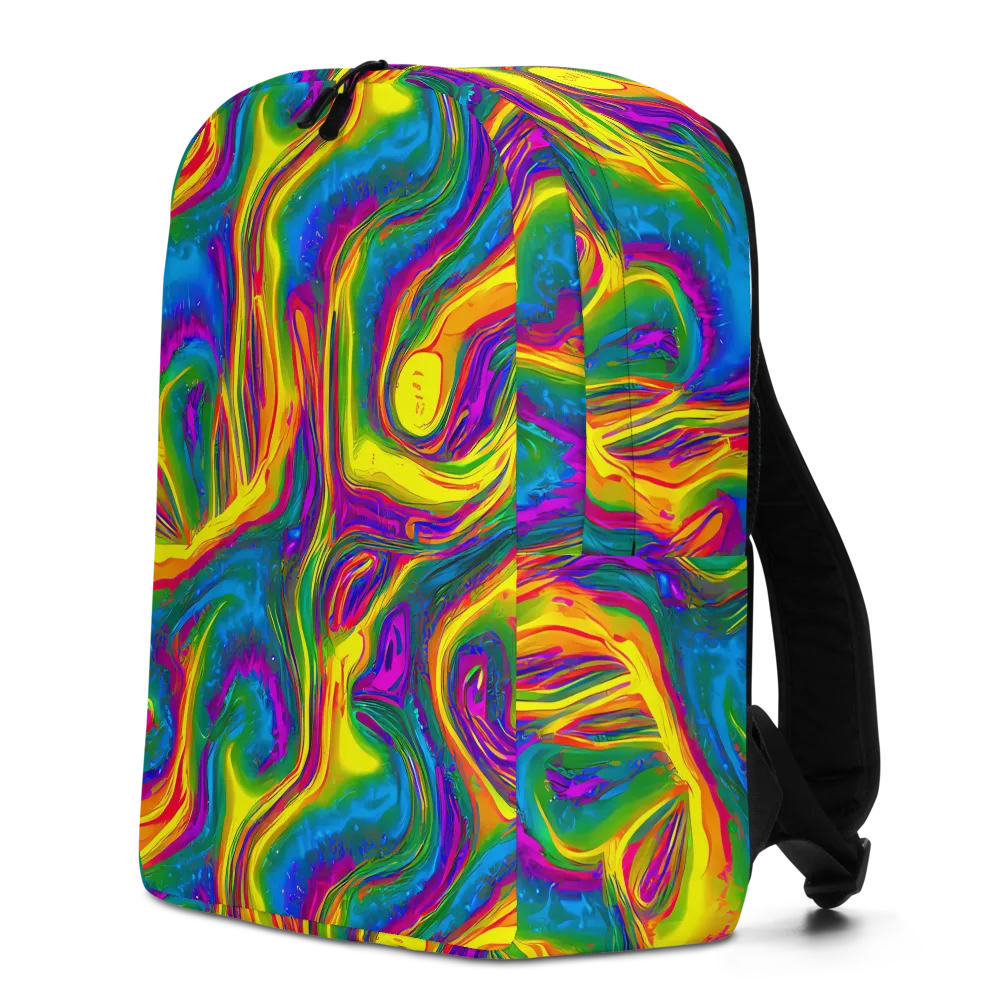 Electric Aurora on Minimalist Backpack — Left