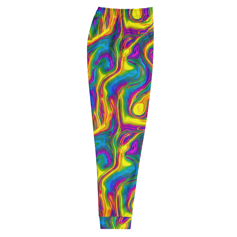 Electric Aurora on Men's Joggers — Right