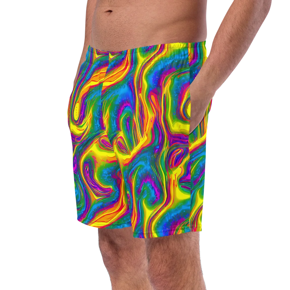 Electric Aurora on Swim Trunks — Left Front