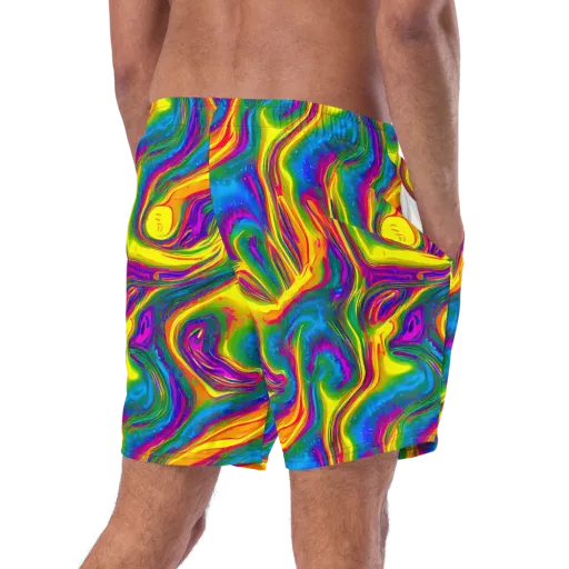 Electric Aurora on a Swim Trunks