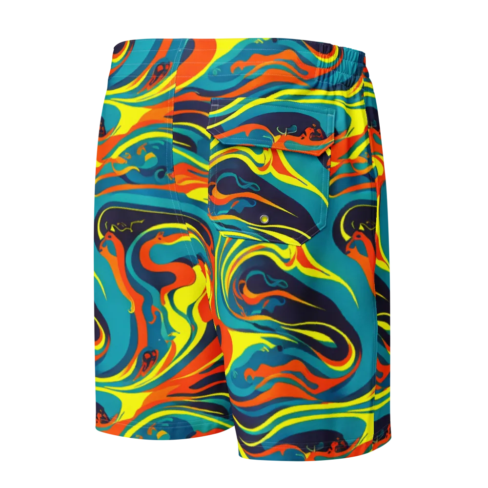 Mythic Maelstrom on Men's Board Shorts — Back