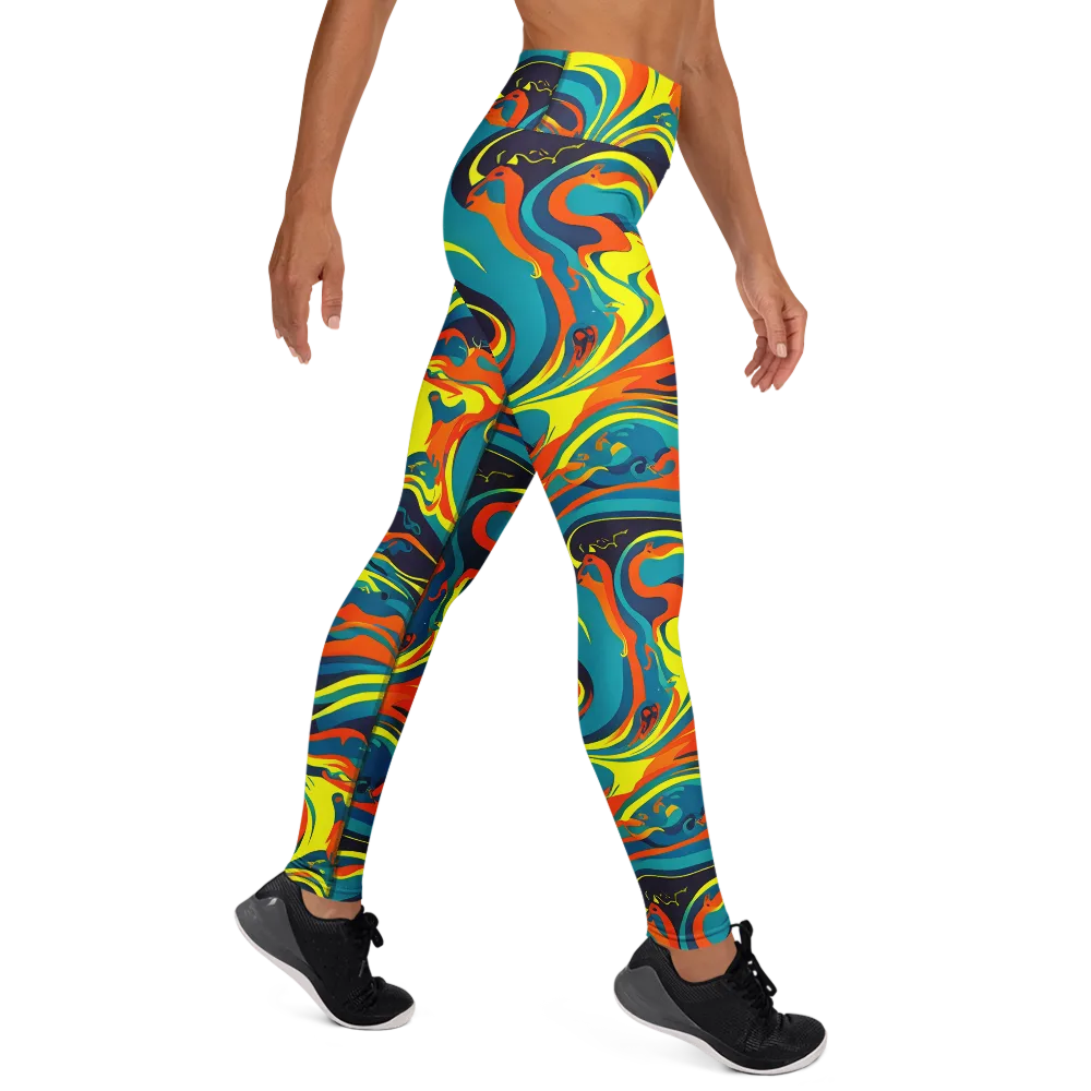 Mythic Maelstrom on Yoga Leggings — Right