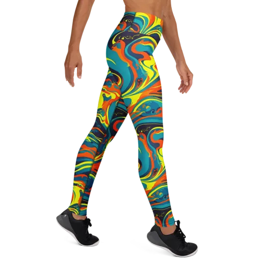 Mythic Maelstrom on a Yoga Leggings
