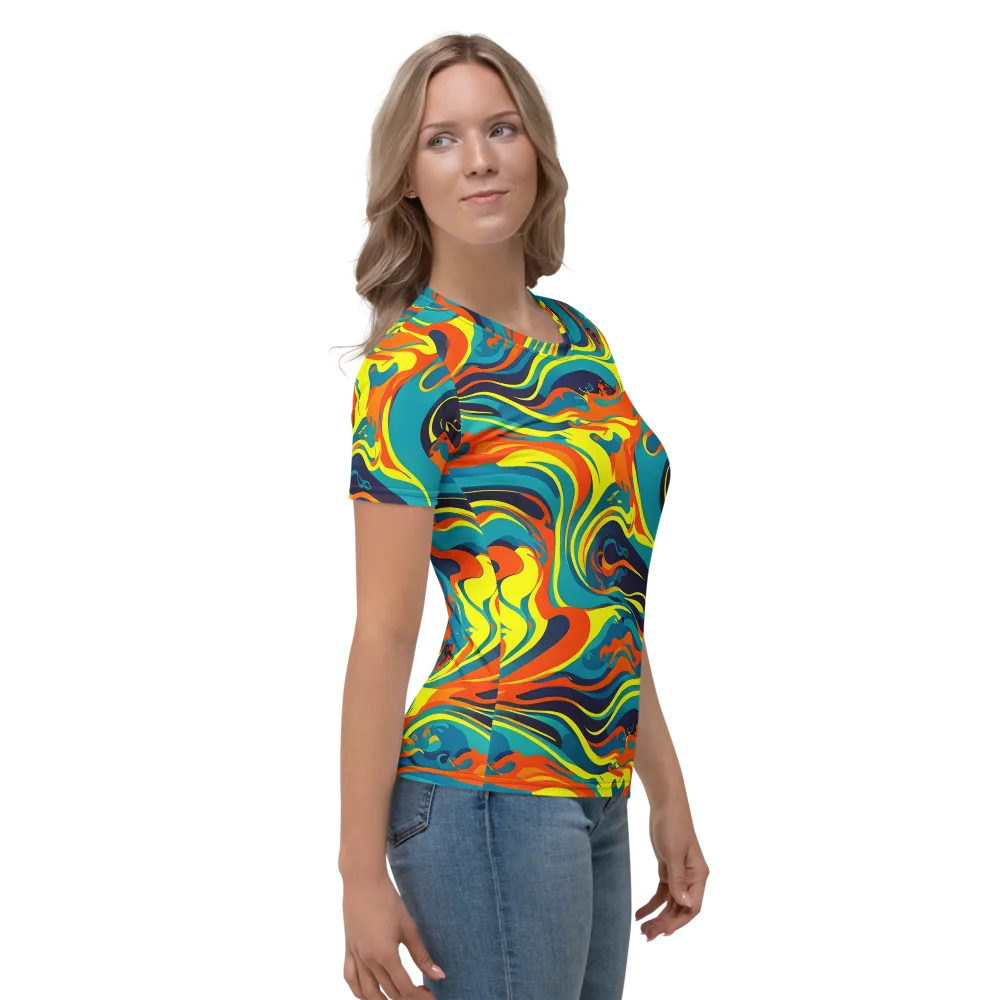Mythic Maelstrom on Women's Crew Neck T-Shirt — Right