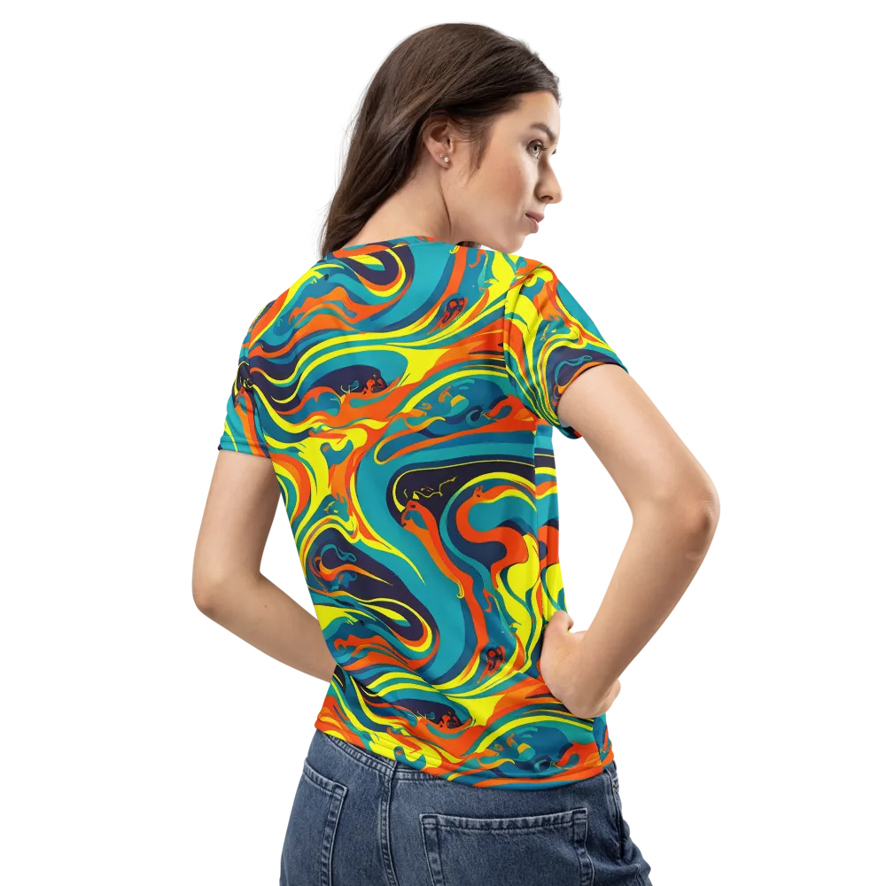 Mythic Maelstrom on Women's Crew Neck T-Shirt — Back