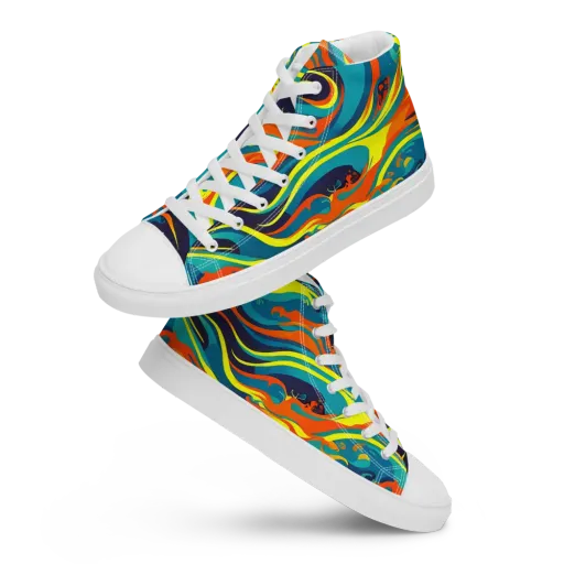 Mythic Maelstrom on a Women's High Top Canvas Shoes