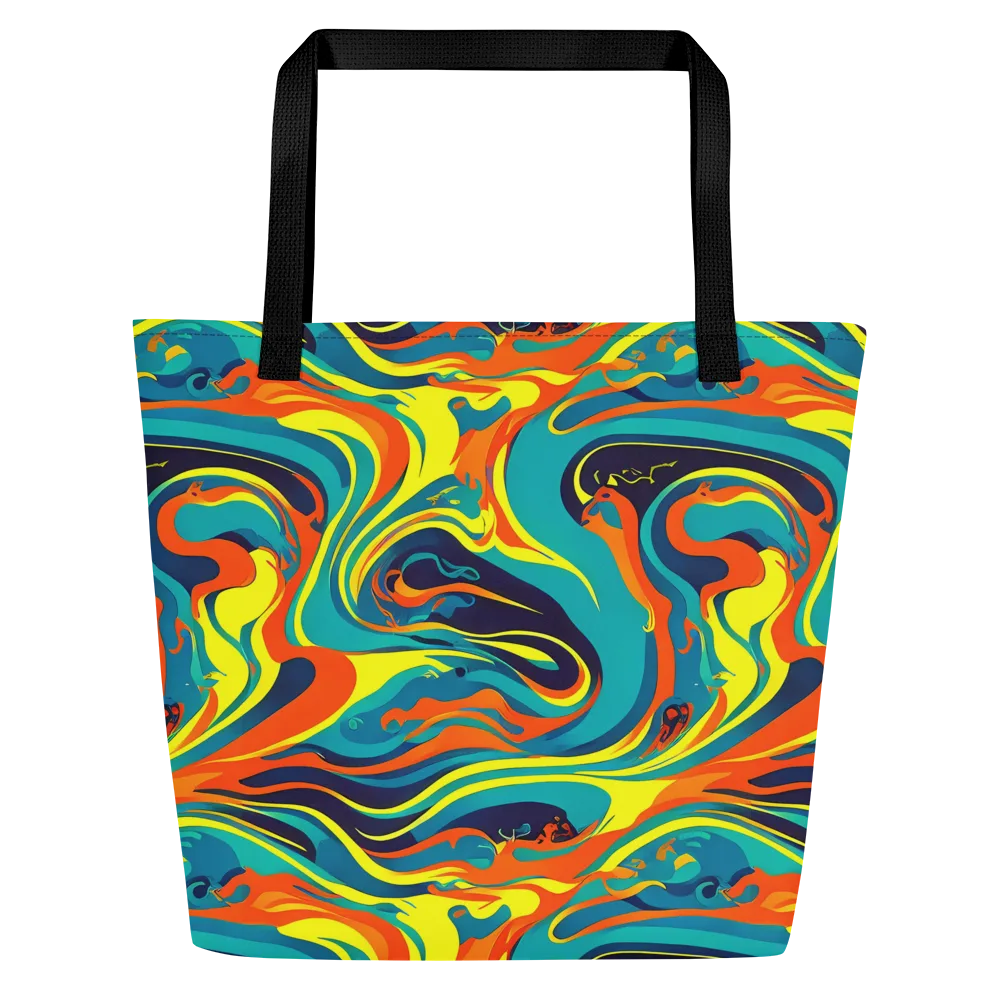Mythic Maelstrom on Large Tote Bag W/ Pocket — Front