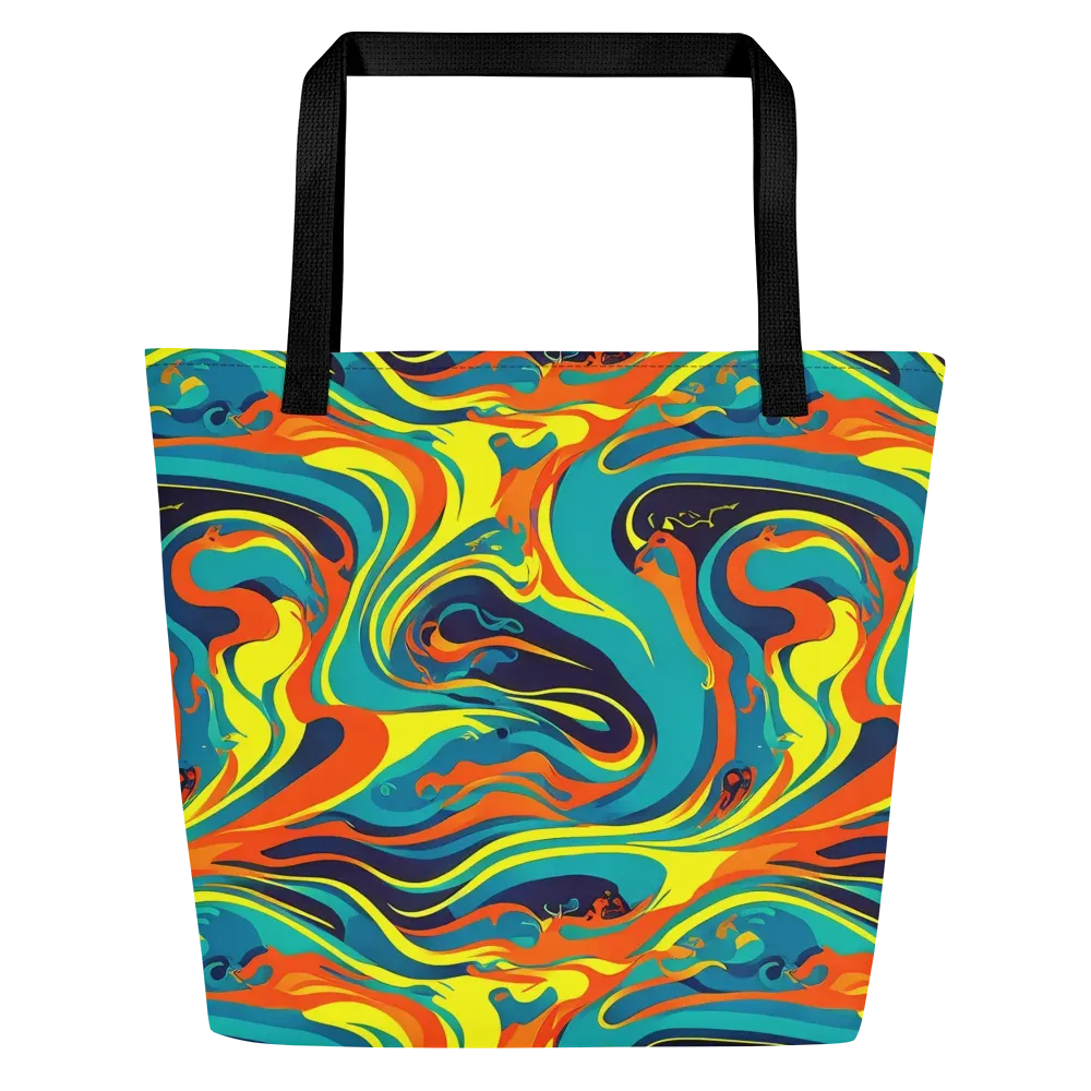 Mythic Maelstrom on Large Tote Bag W/ Pocket — Front