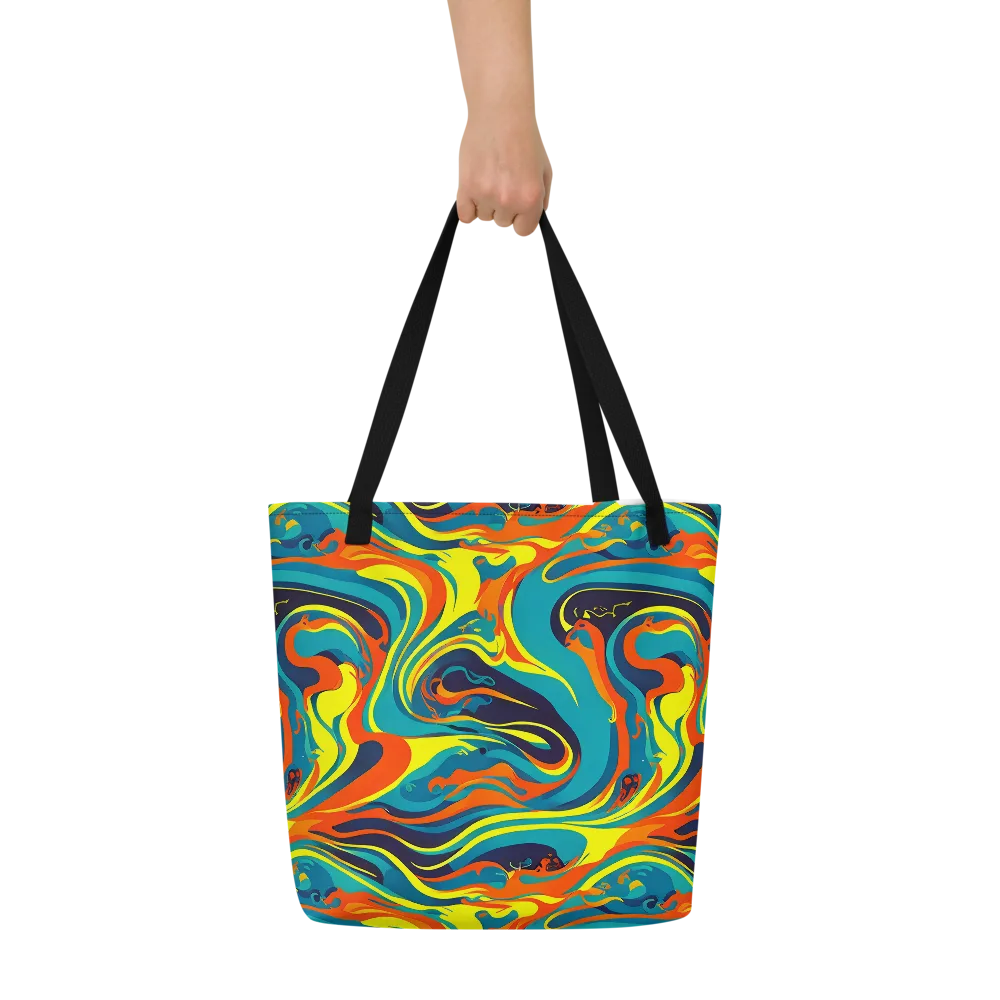 Mythic Maelstrom on Large Tote Bag W/ Pocket — Front
