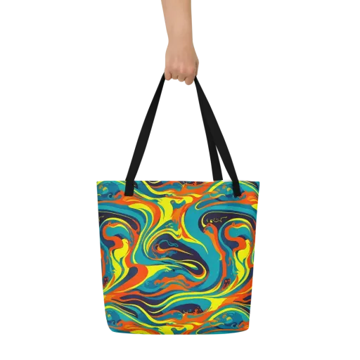 Mythic Maelstrom on a Large Tote Bag W/ Pocket