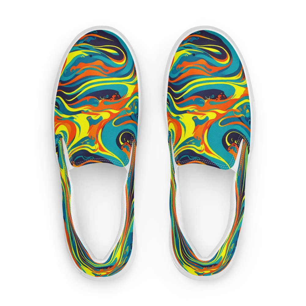 Mythic Maelstrom on Women's Slip-On Canvas Shoes — Front