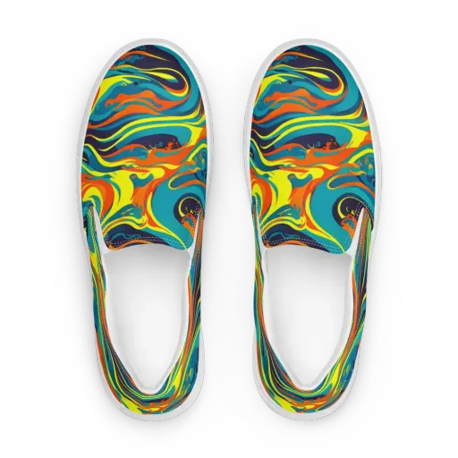 Mythic Maelstrom on a Women's Slip-On Canvas Shoes