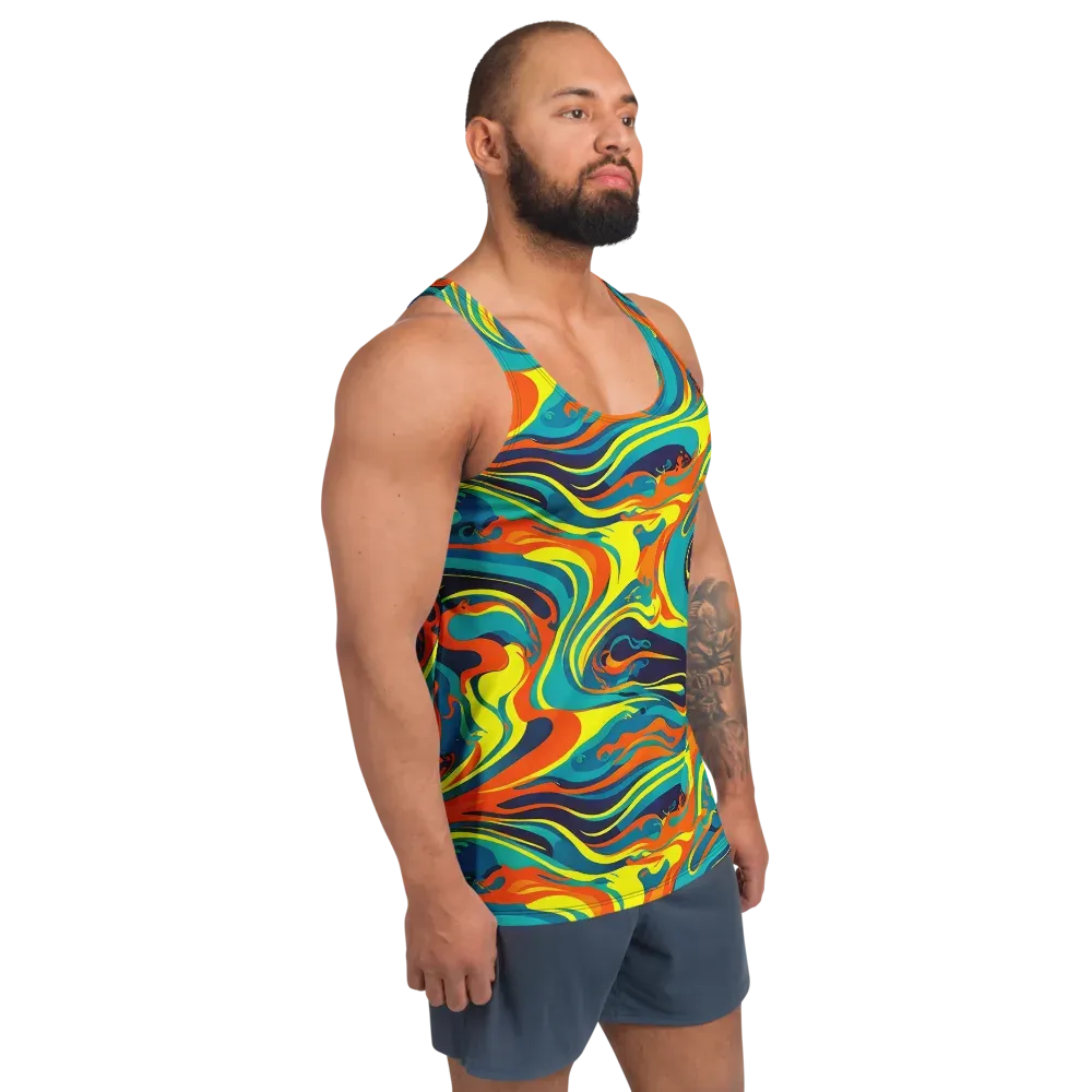 Mythic Maelstrom on Men's Tank Top — Right Front