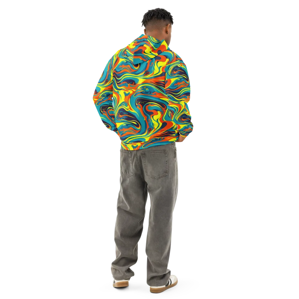 Mythic Maelstrom on Cotton Hoodie — Back