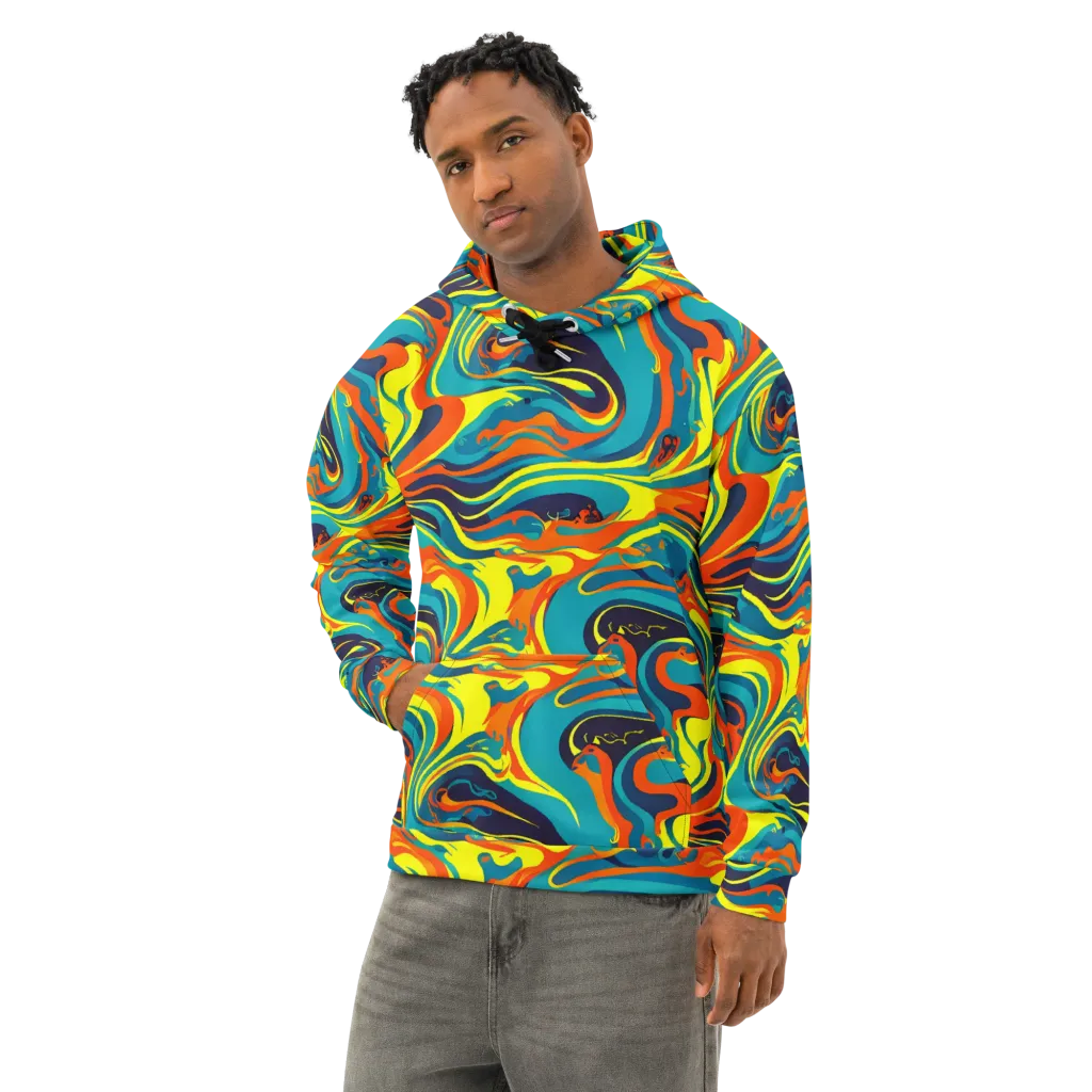 Mythic Maelstrom on Cotton Hoodie — Left Front