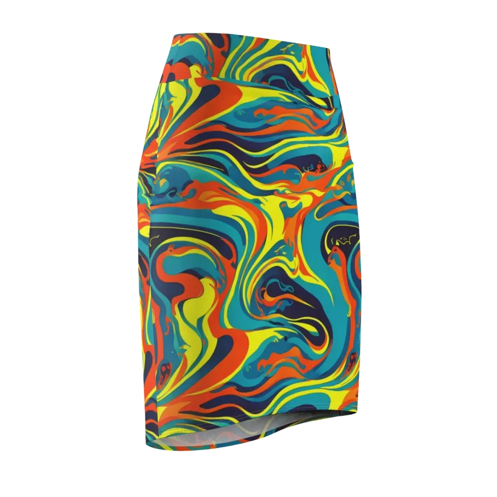 Mythic Maelstrom on Pencil Skirt — Front Side