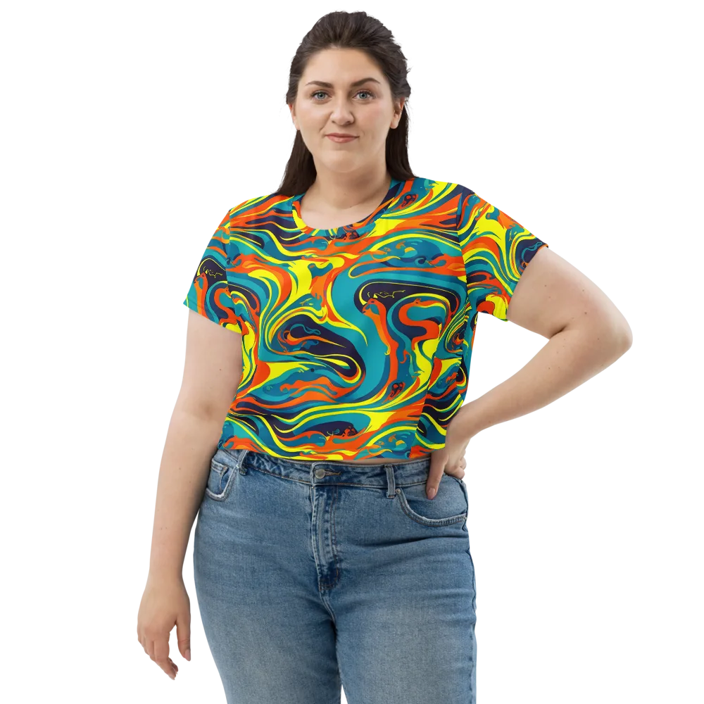 Mythic Maelstrom on Crop Tee — Front