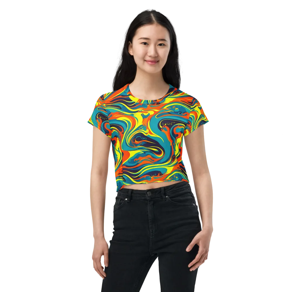 Mythic Maelstrom on Crop Tee — Front