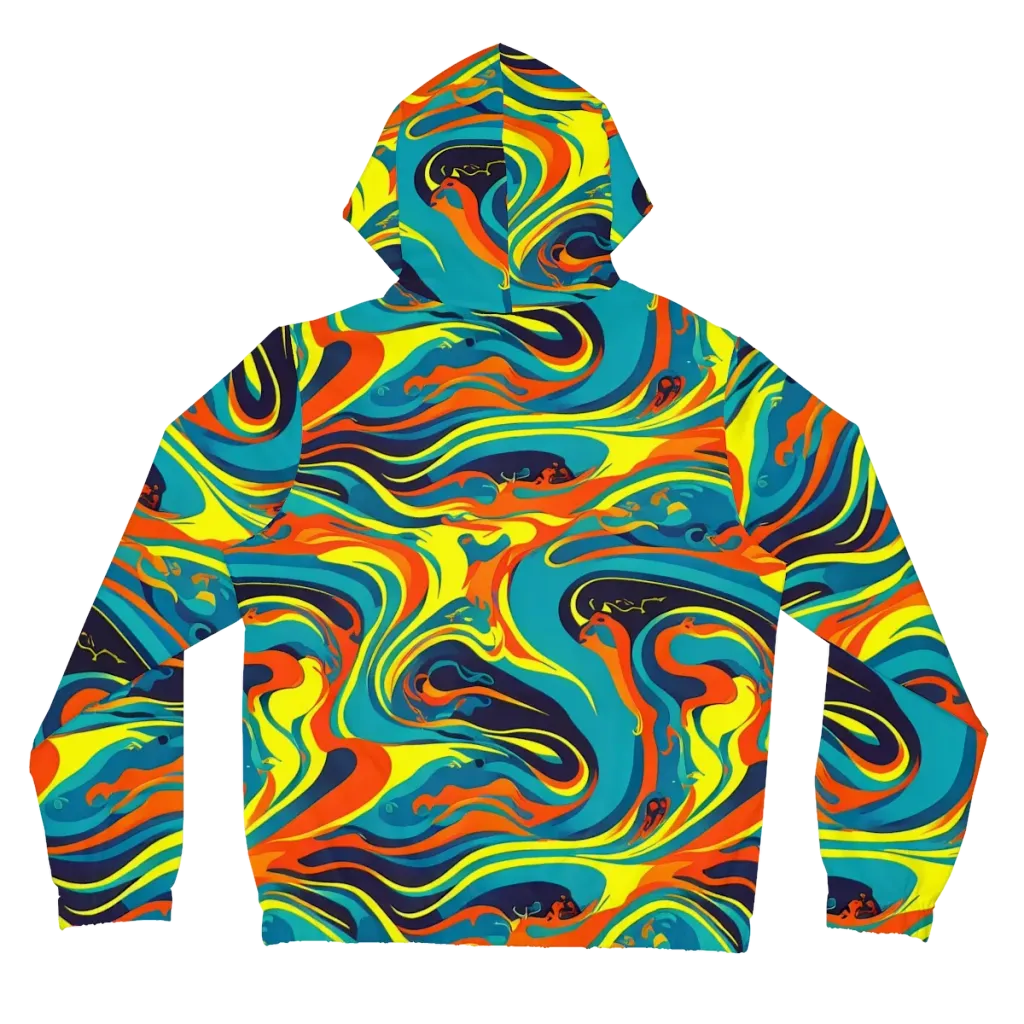 Mythic Maelstrom on Women's Full-Zip Hoodie — Back
