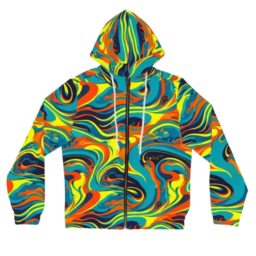 Mythic Maelstrom on a Women's Full-Zip Hoodie
