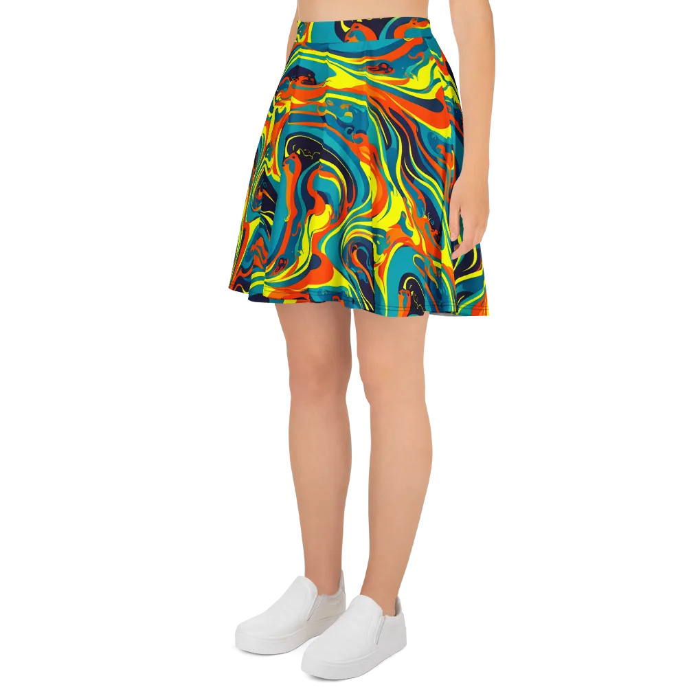 Mythic Maelstrom on Skater Skirt — Left