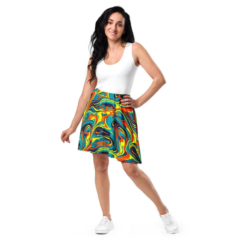 Mythic Maelstrom on Skater Skirt — Front
