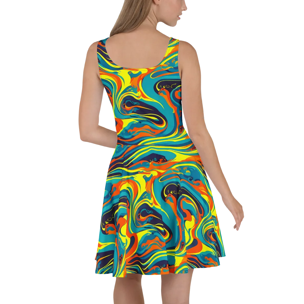 Mythic Maelstrom on Skater Dress — Back