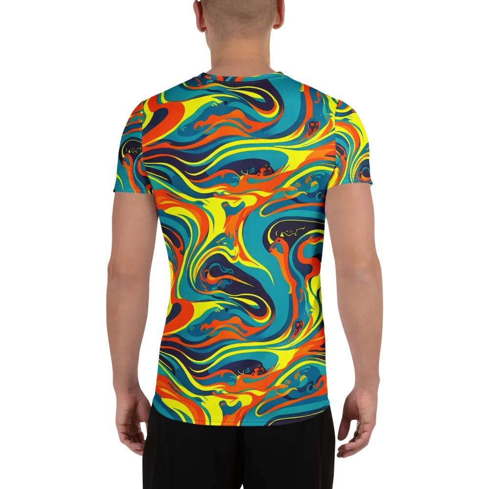 Mythic Maelstrom on Men's Athletic T-Shirt — Back