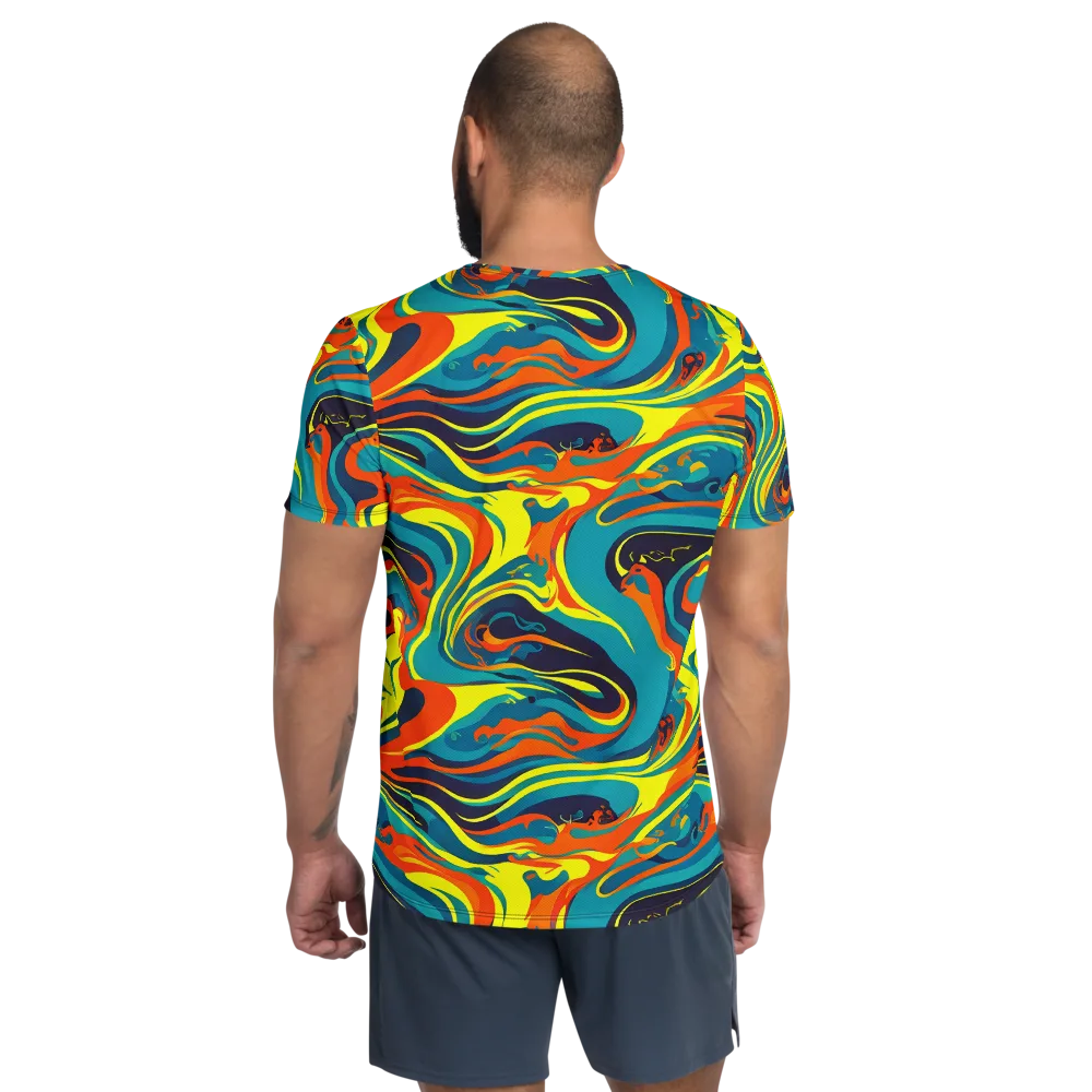 Mythic Maelstrom on Men's Athletic T-Shirt — Back
