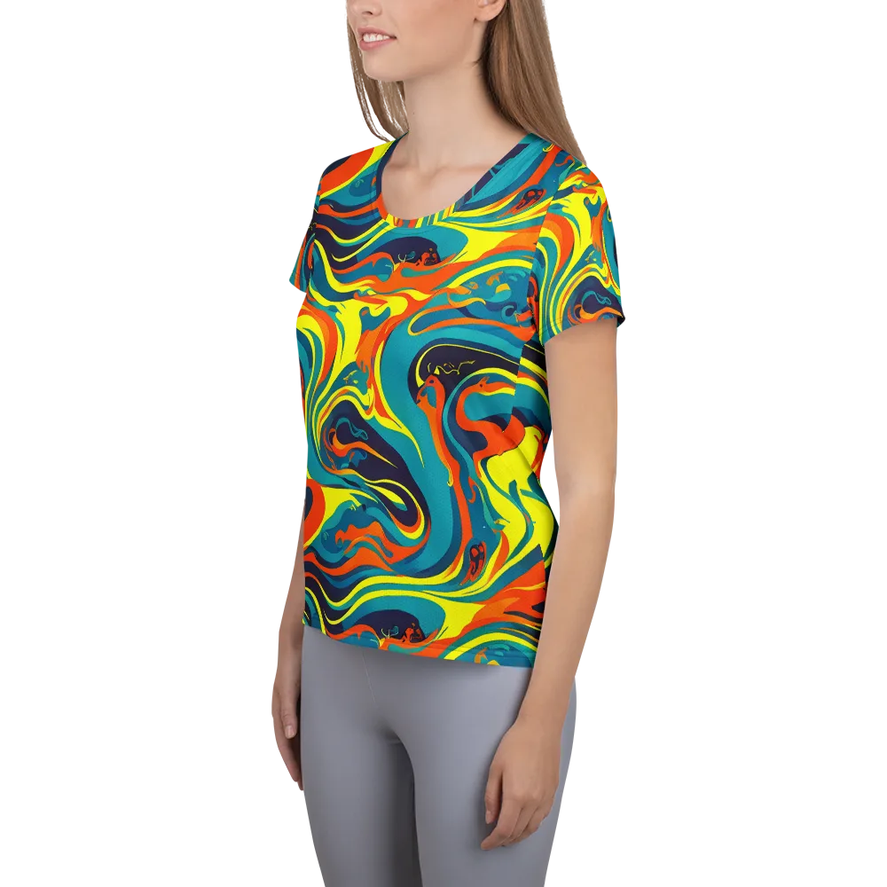 Mythic Maelstrom on Women's Athletic T-Shirt — Left