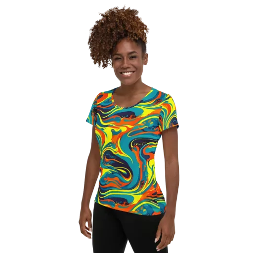 Mythic Maelstrom on a Women's Athletic T-Shirt